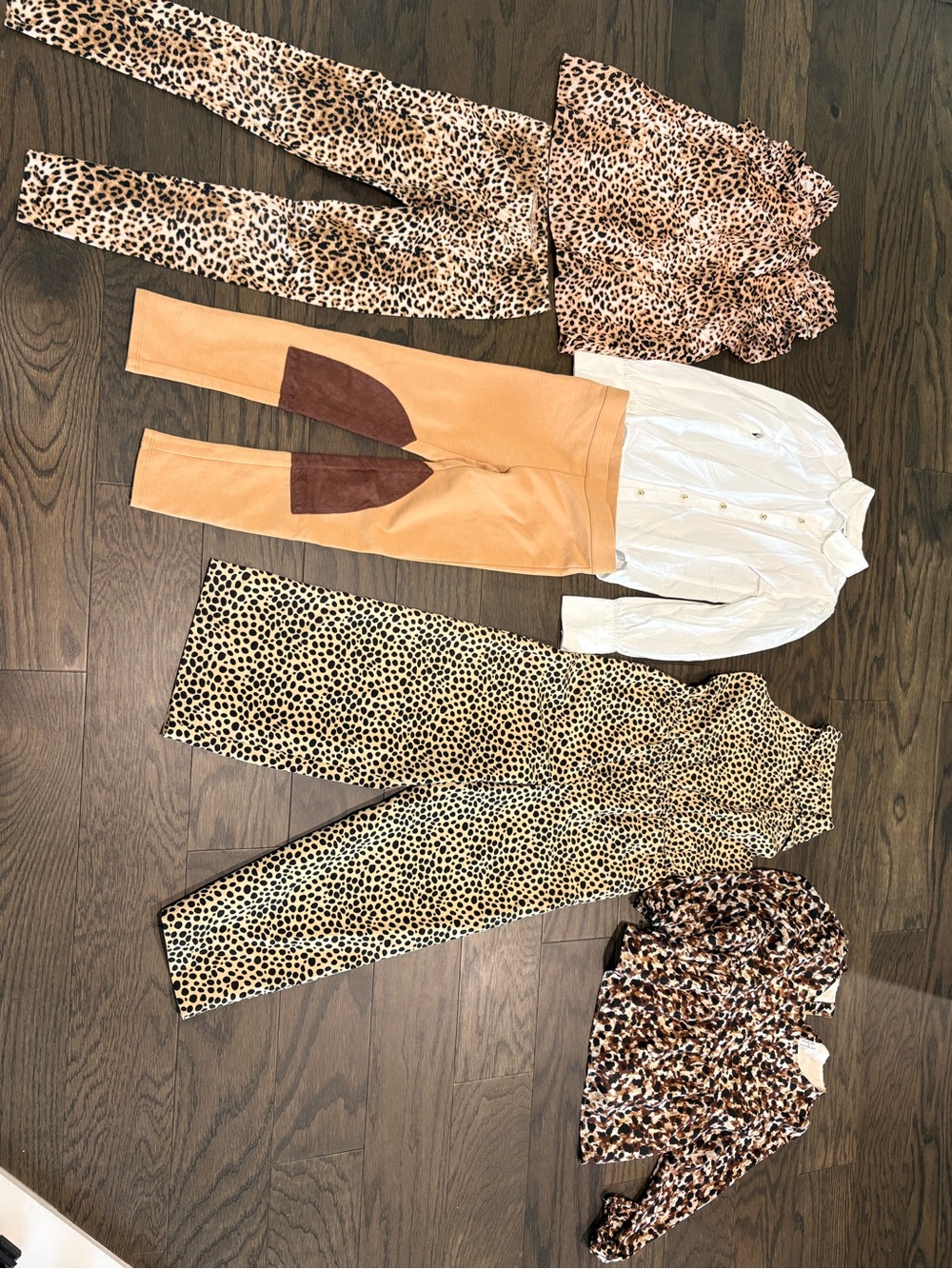 Janie and Jack Kids Leopard & Tan Mix Matching Sets